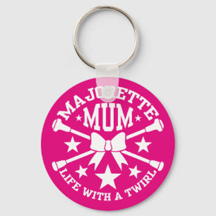 Majorette Mum Key Ring