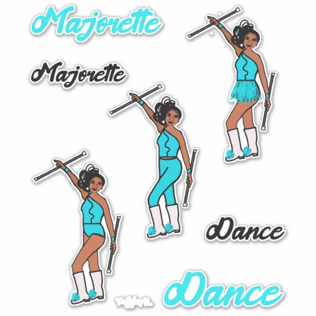 Majorette Quick Change Stickers (Marine) (Front)