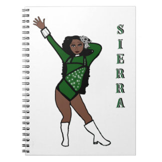 Majorette Turtle Green White Accent A Notebook