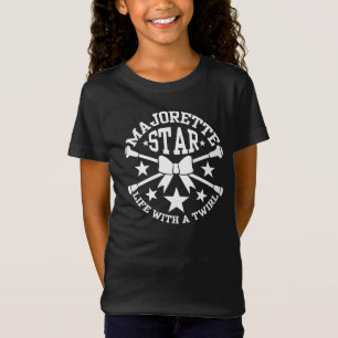 Majorettes, Majorette Star, Crossed Batons T-Shirt