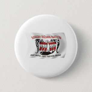 Makah Tribe Flag Button