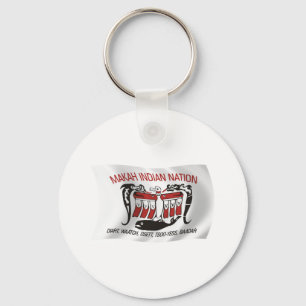 Makah Tribe Flag Keychain