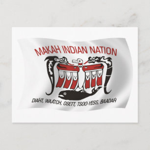 Makah Tribe Flag Postcard