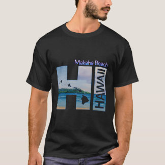 Makaha Beach Hi Hawaii Aloha State Vacation T-Shirt