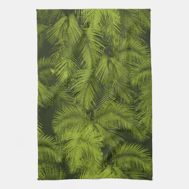Makana Palms Hawaiian Tropical Kitchen Towel (Vertical)