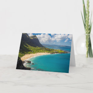 Makapuu Beach Coastline Card