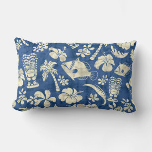 Makapuu Beach Hawaiian Batik Lumbar Pillows