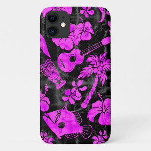 Makapuu Beach Hawaiian Batik Magenta Case-Mate iPhone Case