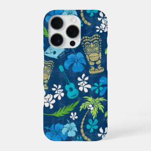 Makapuu Beach Hawaiian Batik Navy iPhone 16 Pro Case