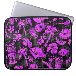 Makapuu Beach Hawaiian Batik Neoprene Wetsuit Laptop Sleeve