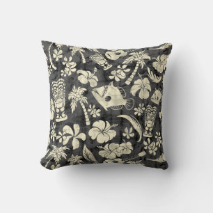 Makapuu Beach Hawaiian Batik Square Pillows