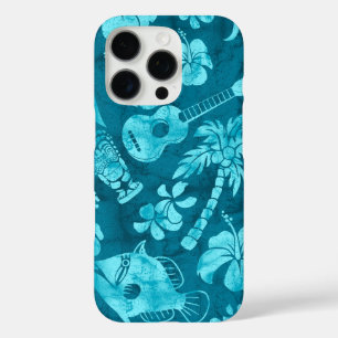 Makapuu Beach Hawaiian Batik Teal iPhone 16 Pro Case