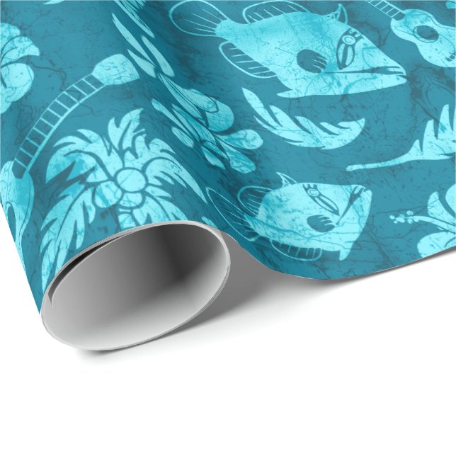 Makapuu Beach Hawaiian Batik Wrapping Paper (Roll Corner)