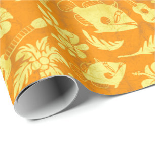Makapuu Beach Hawaiian Batik Wrapping Paper