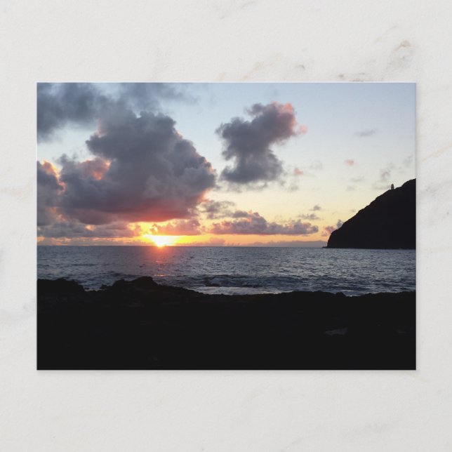 Makapuu Beach Sunrise Postcard (Front)