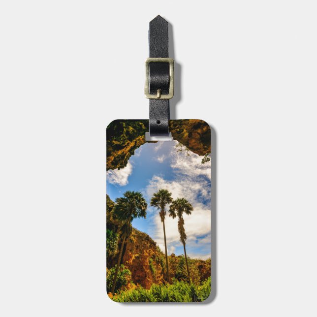 Makauwahi Cave Palm Trees, Kauai, Hawaii Luggage Tag (Front Vertical)