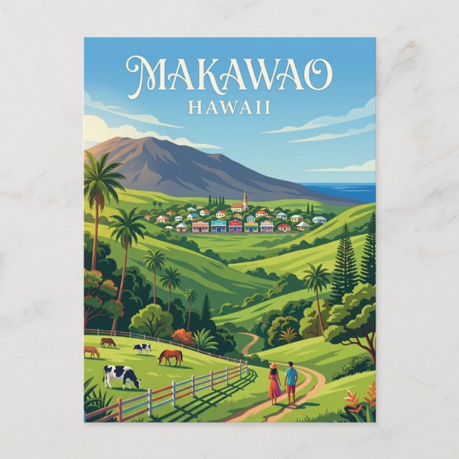 Makawao USA Postcard (Front)