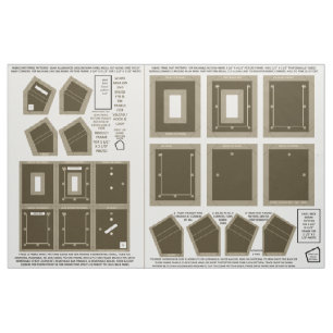 make 2 washable fabric no sew taupe photo frames