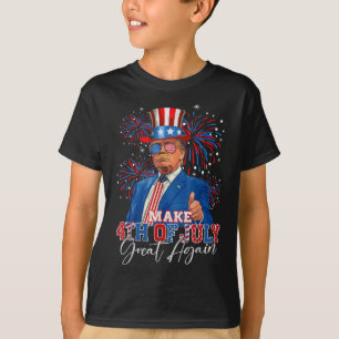 Make 4th Of July Great Again Patriotic Firework T-Shirt