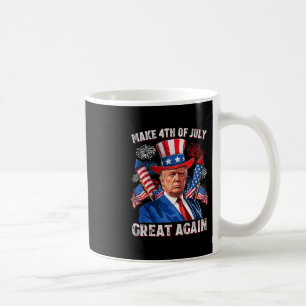 Make 4th Of July Great Again Trump Firework Men Wo Coffee Mug