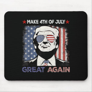 Make 4th Of July Great Again Trump Men Women 2 Sid Mouse Pad