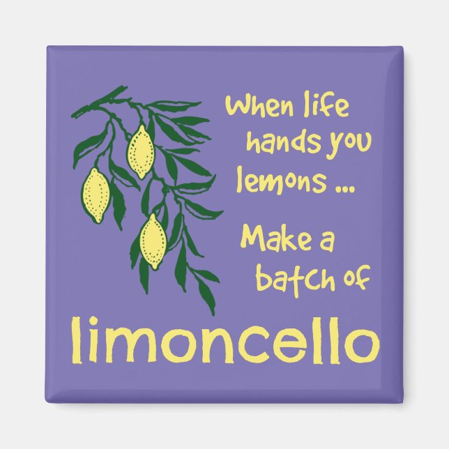 Make a Batch of Limoncello Lemon Liqueur Magnet (Front)
