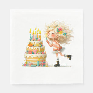 Make A Birthday Wish Napkin