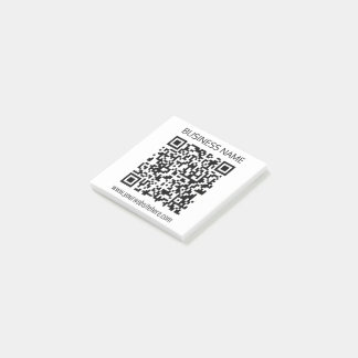 Make a Business QR Code Instantly & Editable Text Post-it Notes