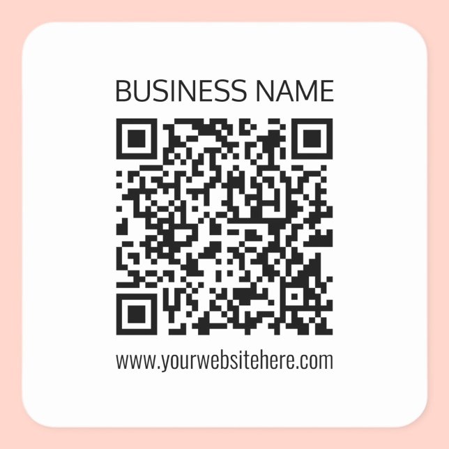 Make a Business QR Code Instantly & Editable Text Square Sticker (Creator Uploaded)