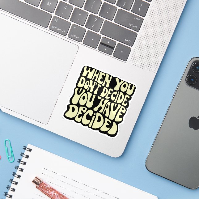 Make A Choice Quote  (Laptop w/ iPhone)
