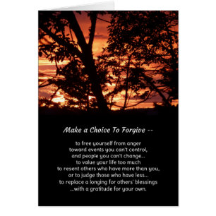 Make a choice to forgive...
