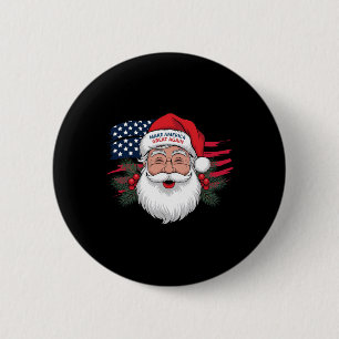 Make A Christmas Great Again Xmas Trump Mega Pajam 6 Cm Round Badge
