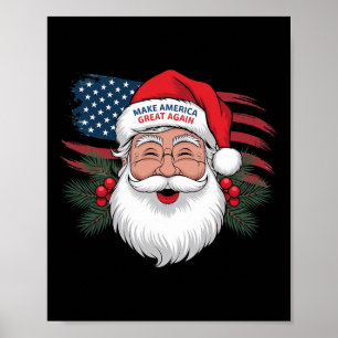 Make A Christmas Great Again Xmas Trump Mega Pajam Poster