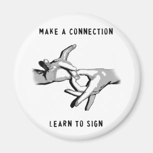 Make a Connection Learn to Sign magnet