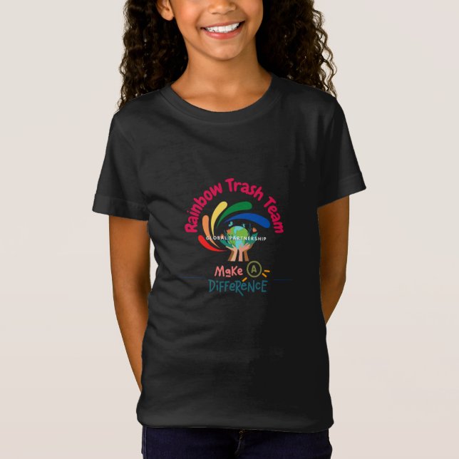 Make A Difference Girls T-shirt (Front)