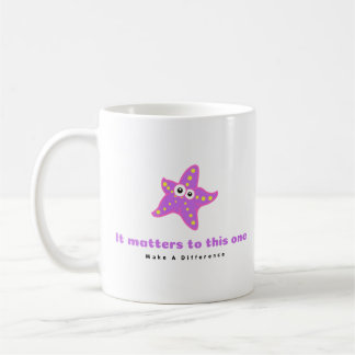 Make A Difference, Starfish Story. Coffee Mug
