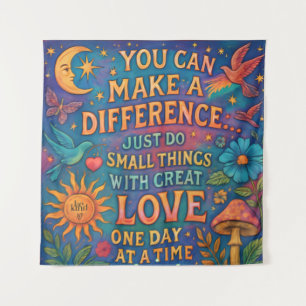 MAKE A DIFFERENCE TAPESTRY WALL ART