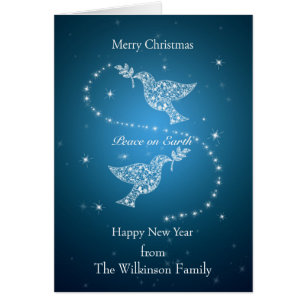 Make a Family Card, Doves of Peace Christmas
