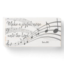 Make a Joyful noise Bible Verse Farmhouse 