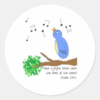 Make a Joyful Noise Classic Round Sticker