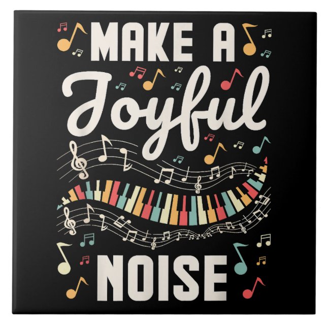 Make A Joyful Noise Piano Player Tile (Front)