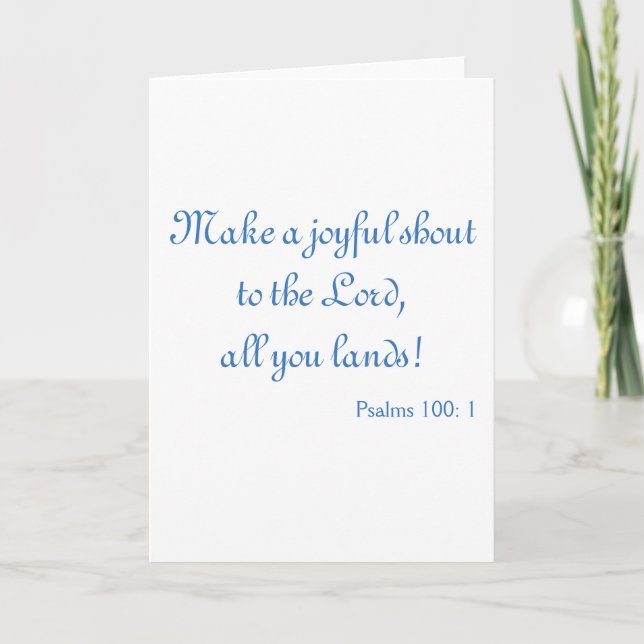 Make a Joyful Shout Card (Front)