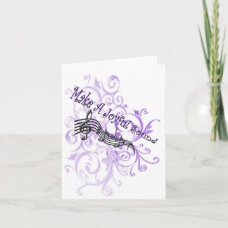 Make a joyful sound thank you card