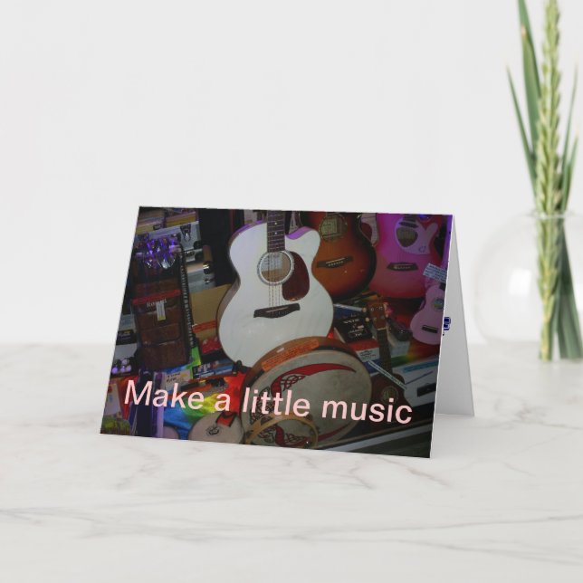 make a little music card (Front)