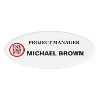 Make a Personalised Name Tag with Business Logo