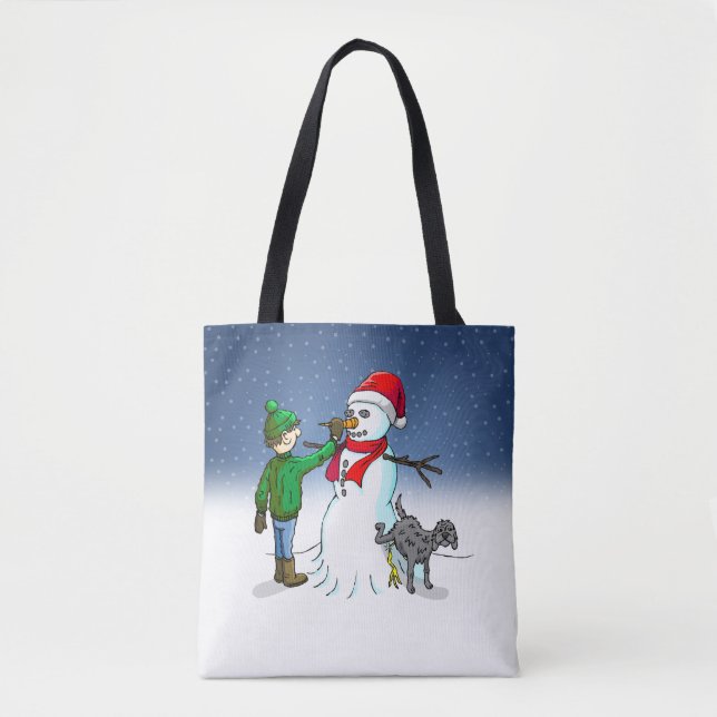 Make a Snowman Tote Bag (Front)
