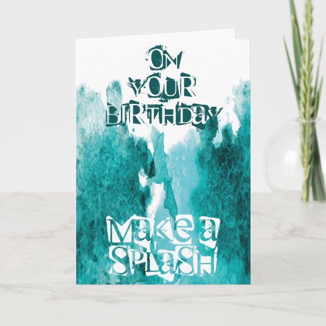 Make A Splash Customisable Card (Front)