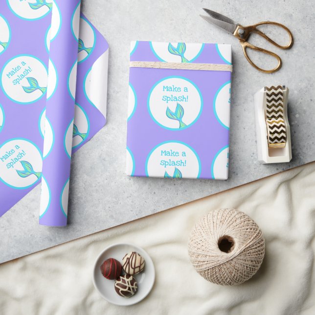 Make a Splash! Mermaid Wrapping Paper (Crafts)