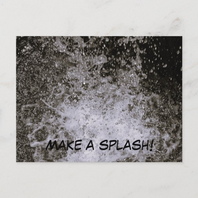 Make a splash postcard (Front)