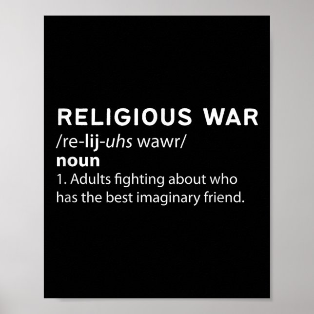 Make A Statement Belief Battles - Religious War  Poster (Front)